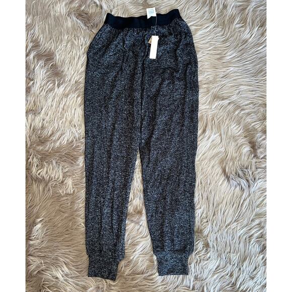 New VS PINK Logo Waistband Heathered Black Jogger size XS - Picture 1 of 6